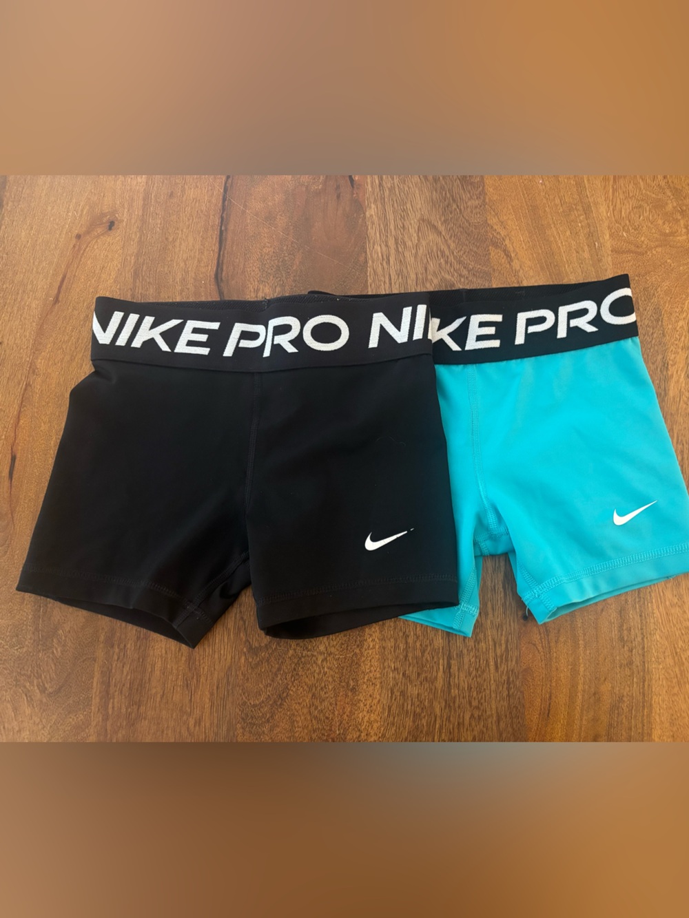 Nike Kids Performance Shorts - Black & Teal